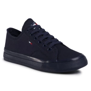 Tenisówki Tommy Jeans Long Lace Up Vulc EN0EN00940 Granatowy