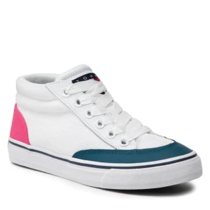 Tenisówki Tommy Jeans Mid Playful Vulc Wmn EN0EN01847 Biały