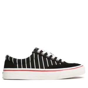 Tenisówki Tommy Jeans Skate Canvas Stripes EM0EM01153 Czarny