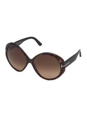 Terra Sunglasses in Dark Havana/Brown Shaded Tom Ford