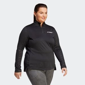 Terrex Multi Half-Zip Long Sleeve Tee (Plus Size) Adidas