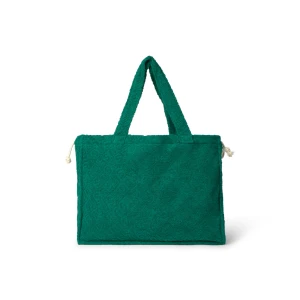 Terry Cloth Bag In Logo Green - Tous