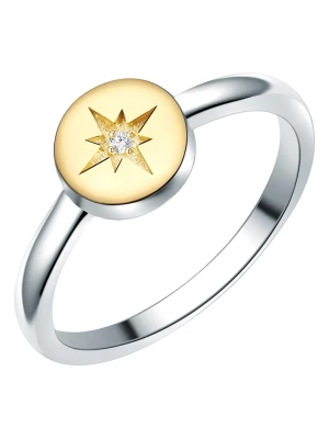 Tess Diamonds Srebrny pierścionek z diamentem rozmiar: 56