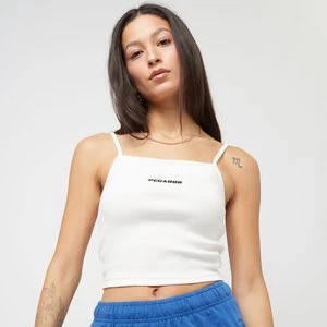 Tessa Rib Crop Top, markiPegador, Topy, w kolorze biały, rozmiar: