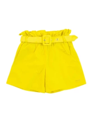 Tessuto Yellow Shorts Msgm