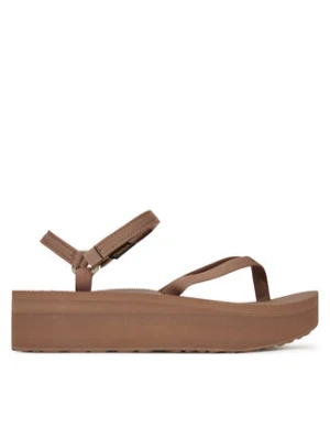 Teva Sandały Flatform Slim 1164630 Brązowy
