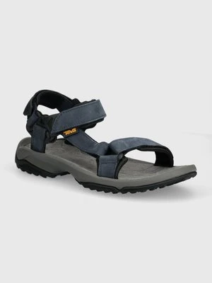 Teva sandały zamszowe Terra Fi Lite Leather męskie kolor granatowy 1012072