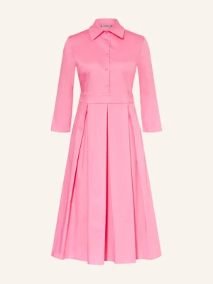 The Abito Sukienka Koszulowa Z Rękawami 3/4 pink