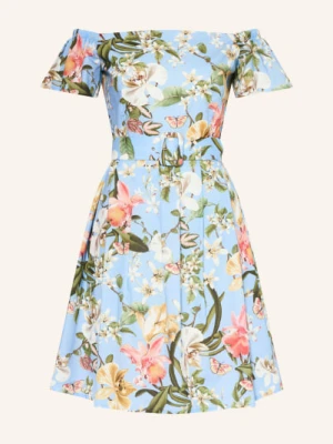 The Abito Sukienka Z Odkrytymi Ramionami blau