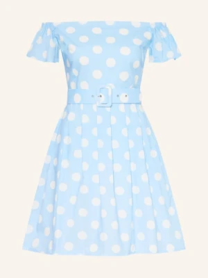 The Abito Sukienka Z Odkrytymi Ramionami blau