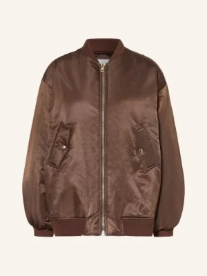 The Frankie Shop Bluza Oversize Astra Z Satyny braun