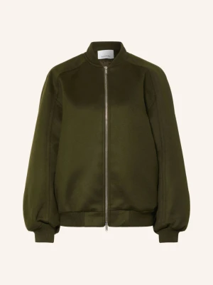 The Frankie Shop Bomberka Oversize Elinor gruen CIEMNOZIELONY