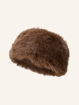 The Frankie Shop Czapka Z Sztucznego Futra Bansko braun