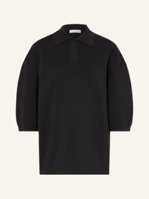 The Frankie Shop Dzianinowa Koszulka Polo Nola schwarz