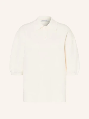 The Frankie Shop Dzianinowa Koszulka Polo Nola weiss