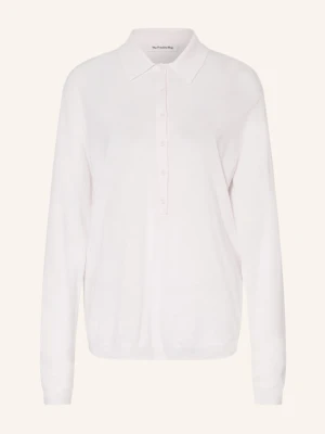 The Frankie Shop Dzianinowa Koszulka Polo Tala weiss BIAŁY