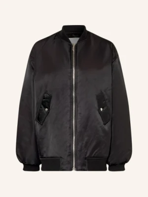 The Frankie Shop Jedwabna Kurtka Astra schwarz