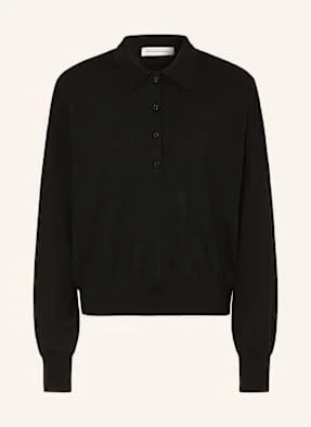 The Frankie Shop Koszulka Polo Z Dzianiny Croydon schwarz