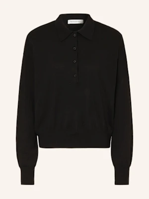 The Frankie Shop Koszulka Polo Z Dzianiny Croydon schwarz