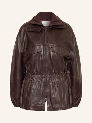 The Frankie Shop Kurtka Skórzana Carnaby rot