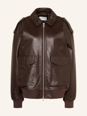 The Frankie Shop Kurtka Skórzana Viper braun