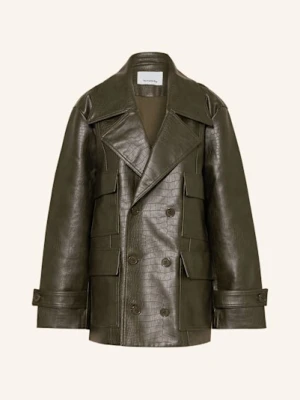 The Frankie Shop Kurtka Stanton Z Imitacji Skóry gruen