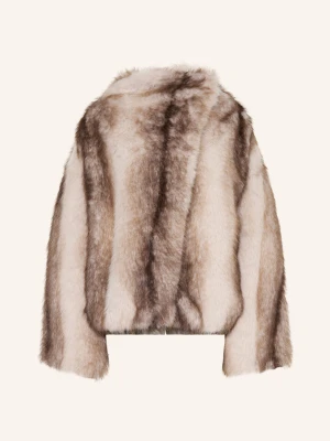 The Frankie Shop Kurtka Z Sztucznego Futra Senna, Dwustronna beige