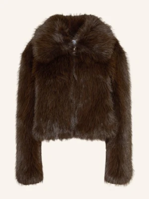The Frankie Shop Kurtka Ze Sztucznego Futra Hope braun