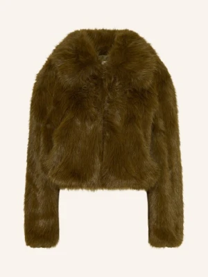 The Frankie Shop Kurtka Ze Sztucznego Futra Hope gruen
