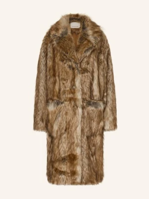 The Frankie Shop Płaszcz Ze Sztucznego Futra Rella braun