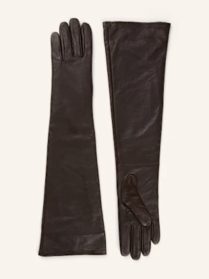 The Frankie Shop Skórzane Rękawiczki Jorna braun