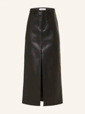 The Frankie Shop Spódnica Maybelle O Wyglądzie Skóry schwarz