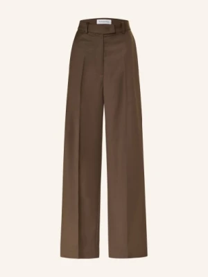 The Frankie Shop Spodnie Marlene Brickell Z Flaneli braun
