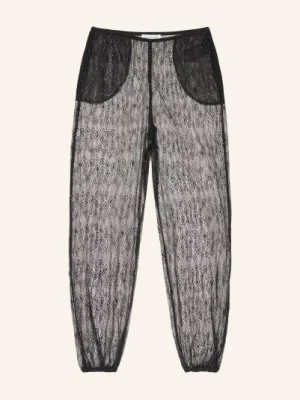 The Frankie Shop Spodnie Z Koronką Orissa schwarz