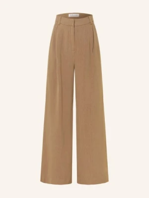 The Frankie Shop Spodnie Z Marlowej Tkaniny Marfa braun