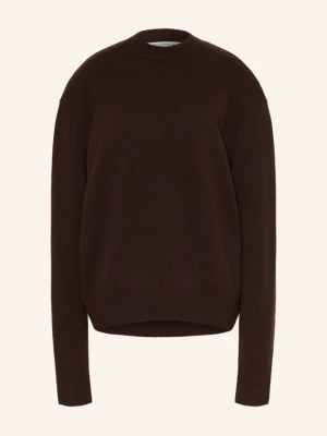 The Frankie Shop Sweter Rafaela Z Wełny Merynosowej braun CIEMNOBRĄZOWY