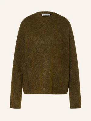 The Frankie Shop Sweter Timea Z Moherem gruen OLIWKOWY