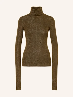 The Frankie Shop Sweter Z Golfem Utica gruen