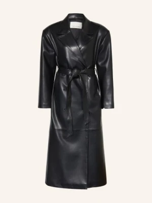 The Frankie Shop Trencz Tina W Stylu Skórzanym schwarz