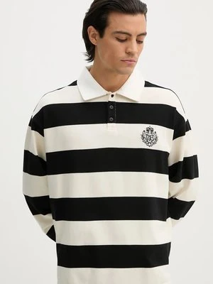 The Kooples longsleeve bawełniany kolor czarny wzorzysty HPOL29004K