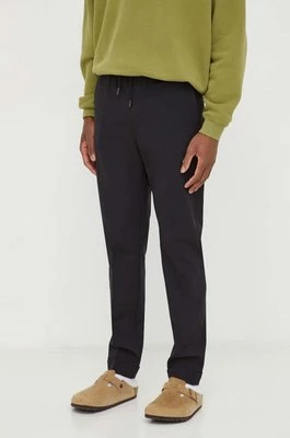 The Kooples spodnie wełniane kolor czarny dopasowane HPAN28045K