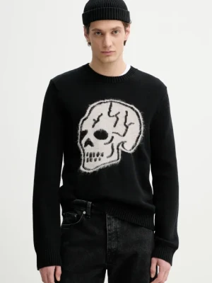 The Kooples sweter z domieszką wełny męski kolor czarny HPUL30003K