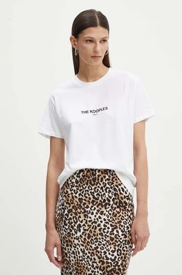 The Kooples t-shirt bawełniany kolor biały