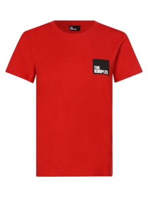 The Kooples T-shirt damski Kobiety Bawełna czerwony jednolity,