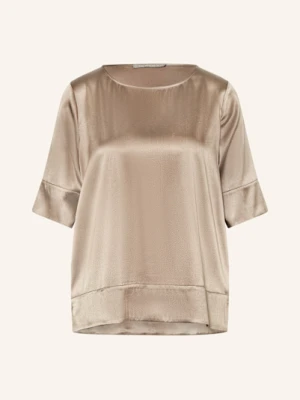 (The Mercer) N.Y. Bluzka Z Jedwabiu Z Rękawami 3/4 beige