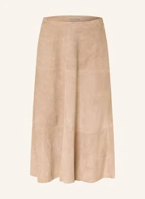 (The Mercer) N.Y. Spódnica Skórzana beige
