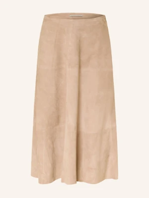 (The Mercer) N.Y. Spódnica Skórzana beige