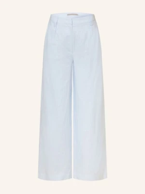 (The Mercer) N.Y. Spodnie Z Lnu Typu Marlene blau
