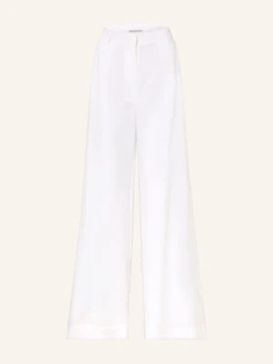 (The Mercer) N.Y. Spodnie Z Lnu Typu Marlene weiss