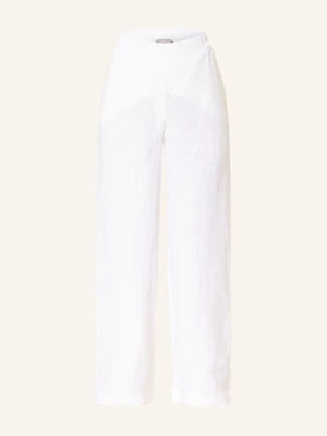 (The Mercer) N.Y. Spodnie Z Lnu Typu Marlene weiss